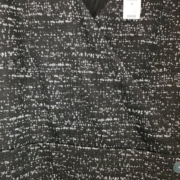 NWT Ann Taylor Heavy Knit Dress 14 Salt n Pepper - Picture 3 of 6